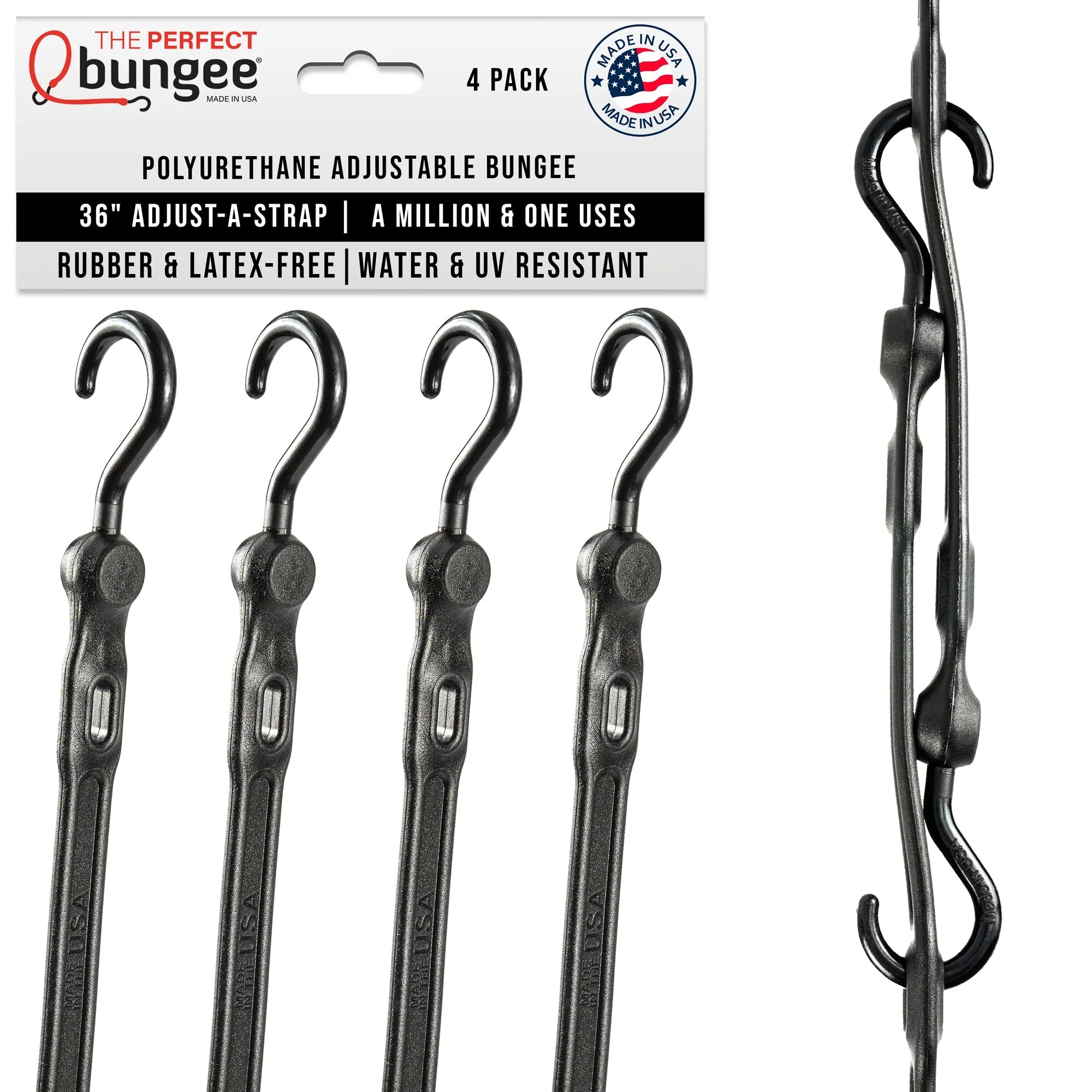 36" Adjust-A-Strap® Adjustable Bungee Strap 4 Pack - Image 10