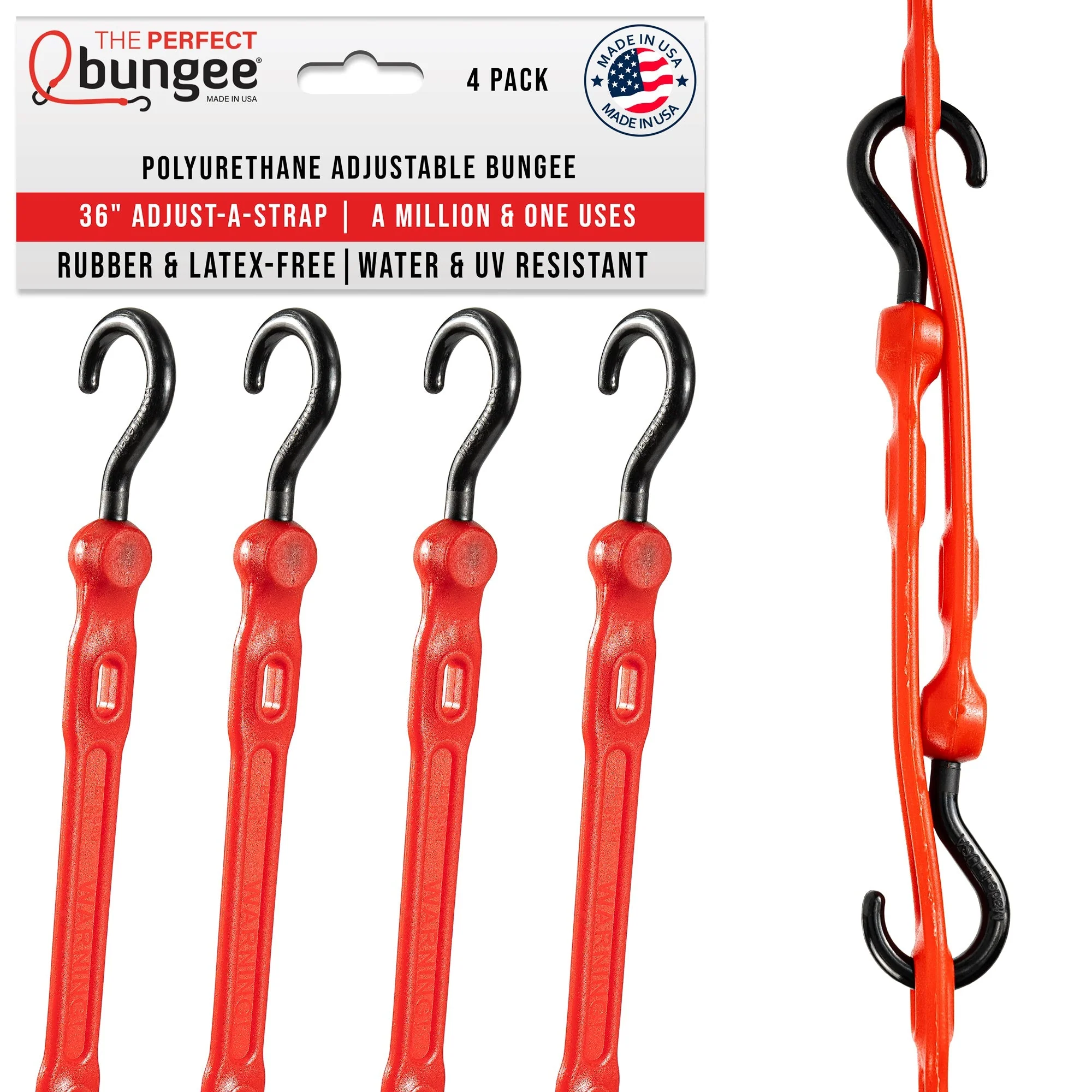 36" Adjust-A-Strap® Adjustable Bungee Strap 4 Pack - Image 11