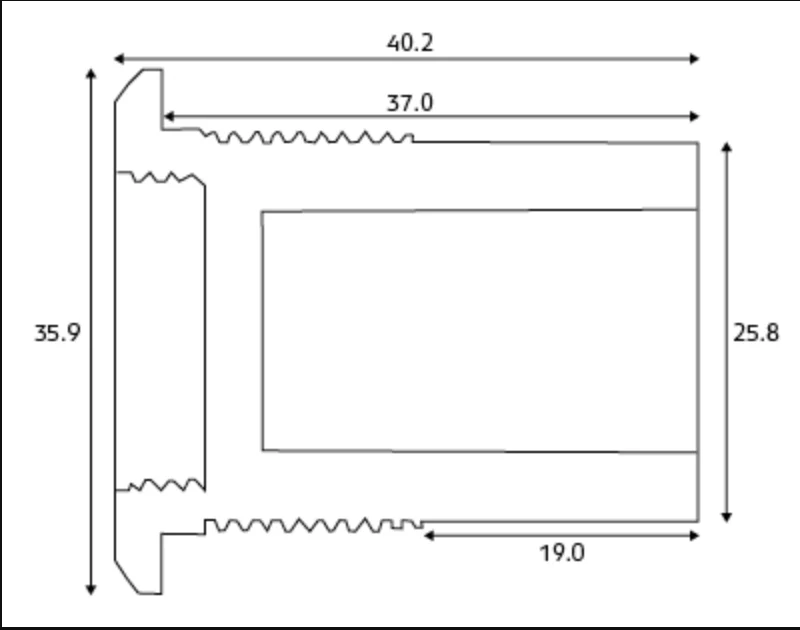 IP67 Microphone Extension Lead (6 1/2ft) with Panel Mount – Suit XRS-390C - Image 3