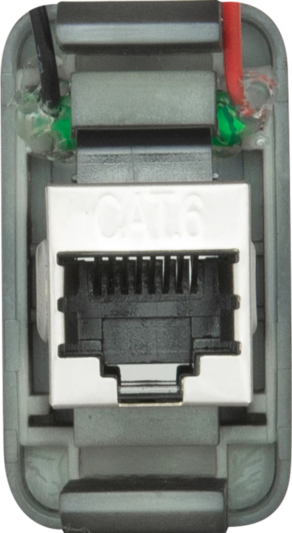 RJ45 Pass-Through Adaptor - Type 2 (Red) - Image 3